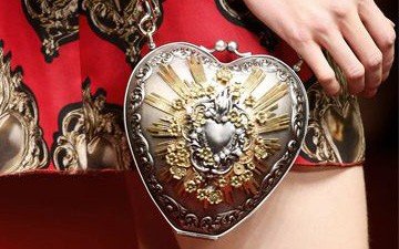 Dolce Gabbana Sacred Heart Shoulder Bag thumb