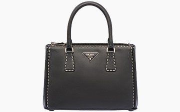 Prada Hand stitched City Calf leather tote thumb