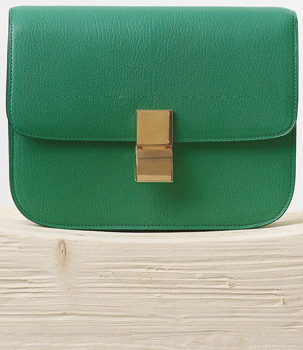 celine green handbag  