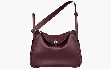 Hermes Lindy Bag in Prune thumb