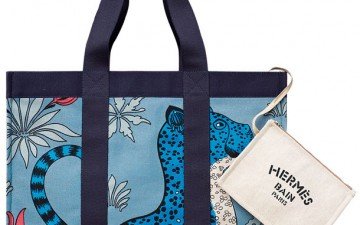 Hermes leopard beach bag 2