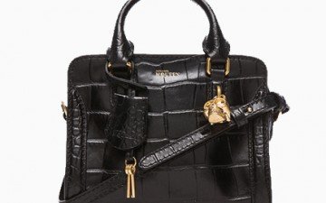 Alexander McQueen Croc Embossed Mini Padlock thumb