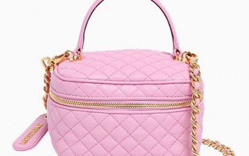 Moschino MAKE UP BAG STYLE QUILTED LEATHER CLUTCH thumb