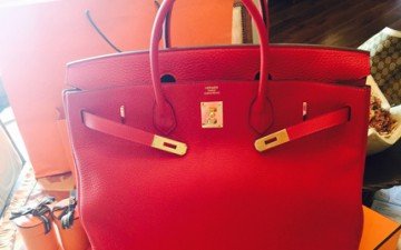 Hermes Birkin Tote Bag Red thumb