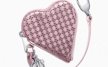 Lady Dior Pink Coeur Wallet thumb