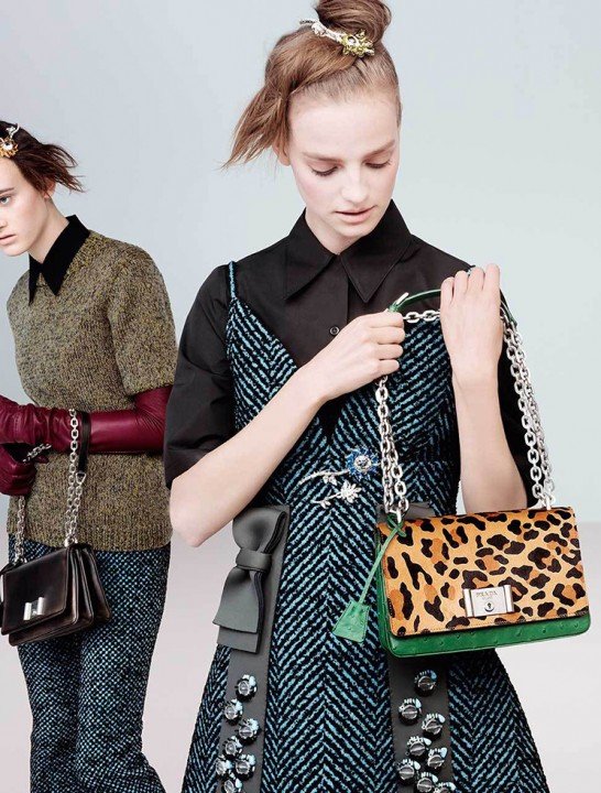 Prada Fall Winter 2015 Ad Campaign Featuring The Inside Tote Bag ...