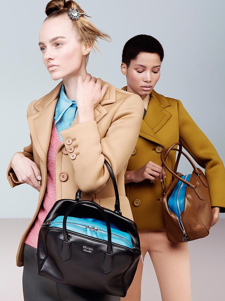 Prada Fall Winter 2015 Ad Campaign Featuring The Inside Tote Bag ...