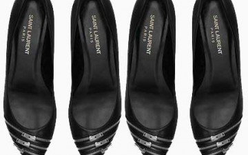 Saint Laurent Classic Paris 10 Zip Flats thumb