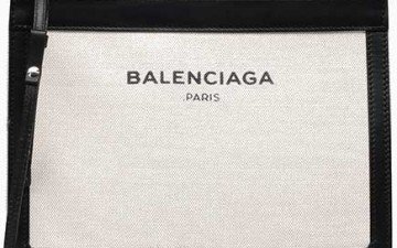 Balenciaga Navy Pochette S thumb