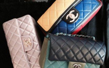 Chanel Mini Classic Flap Bag Tri Color thumb