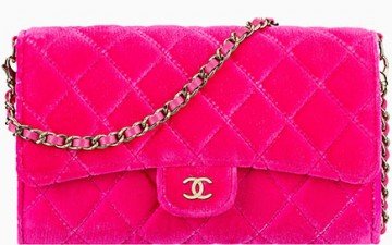 Chanel Small Velvet Pouch With A Removable Chain thumb