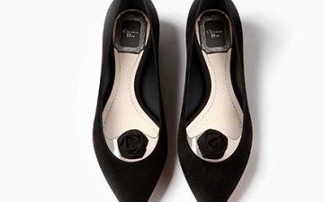 Dior BLACK SUEDE CALFSKIN Ballerina thumb