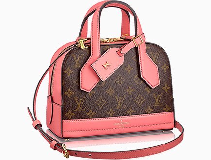 Louis Vuitton Brown Mini Monogram Dora Pink Leather Cloth Pony-style  calfskin ref.403743 - Joli Closet