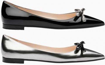 Prada Patent Bow Ballerina thumb