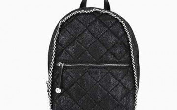 Stella McCartney QUILTED SHAGGY FAUX DEER BACKPACK thumb