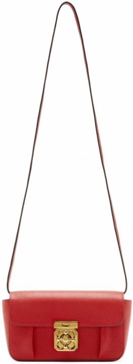 Chloe Red Leather Mini Elsie Bag | Bragmybag