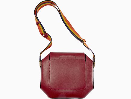 Hermes Rouge H Epsom Leather Octogone 23 Bag in 2023
