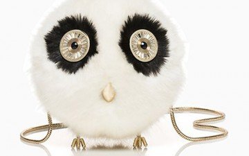 Kate Spade blaze a trail furry owl Bag thumb