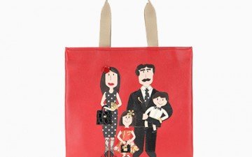 Dolce Gabbana Family Leather Shopping Bag thumb