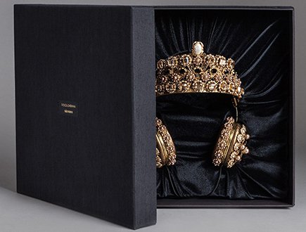 Relatief tack iets Dolce and Gabbana Crown Rhinestone Headsets | Bragmybag