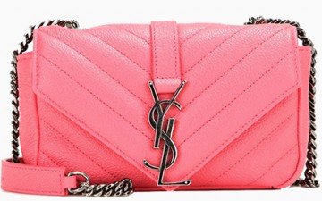 Saint Laurent Classic Monogram Quilted Baby shoulder bag with Gunmetal Chain thumb