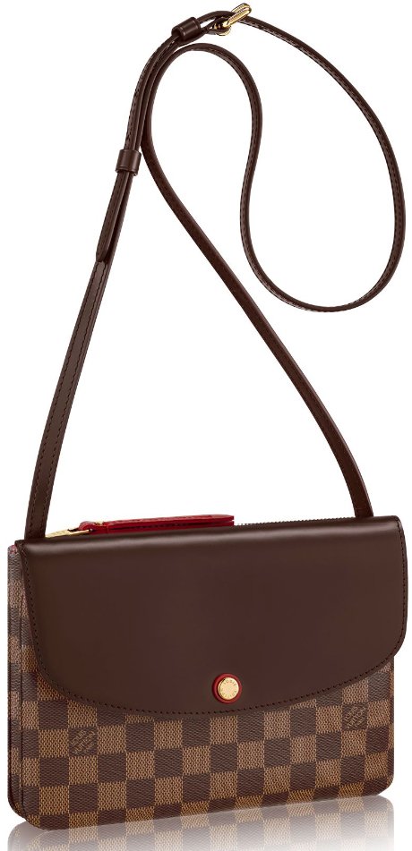 Louis Vuitton Twice Handbag Canvas Brown