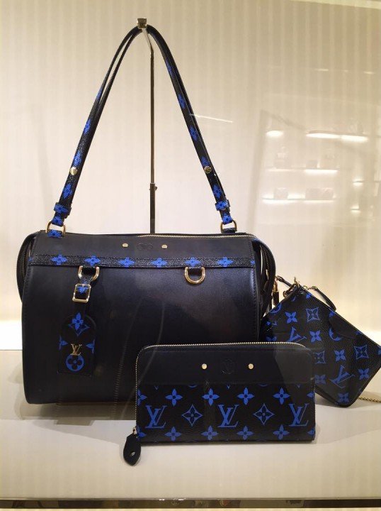 A Closer Look Louis Vuitton Blue Monogram Canvas Bag Collection Bragmybag