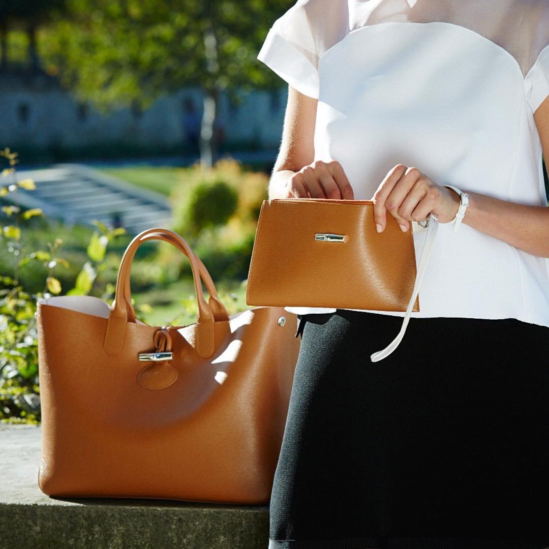 Longchamp Roseau Reversible Clutch Bag 