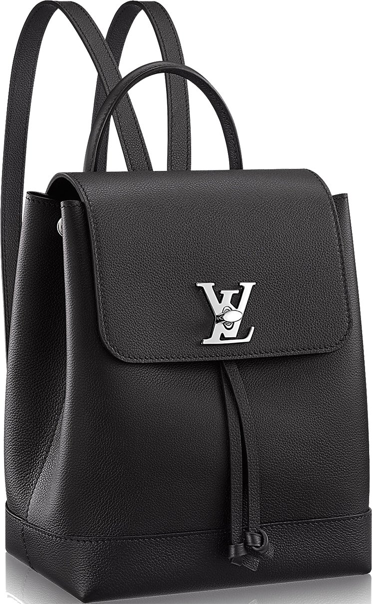 LOUIS VUITTON #39400 LockMe Black Suede-Leather Backpack – ALL YOUR BLISS