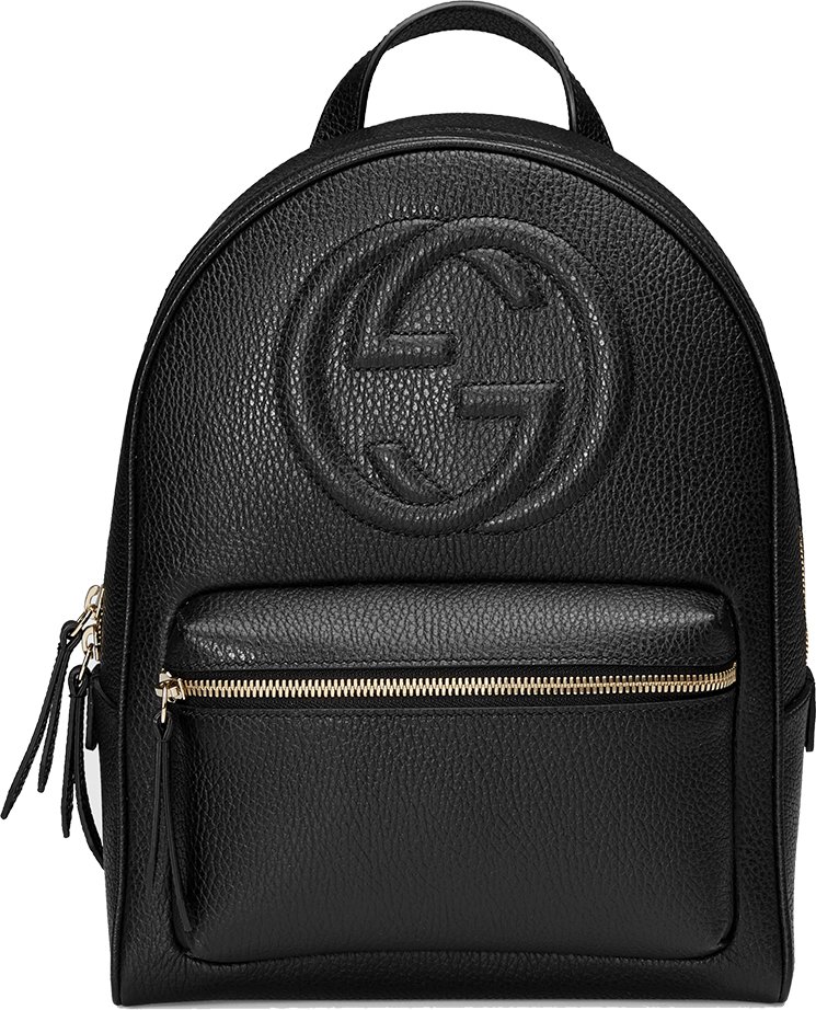 gucci leather backpack