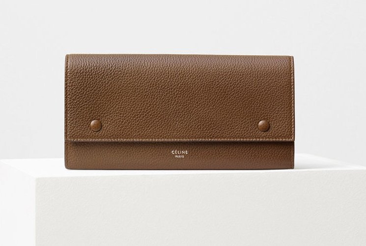 celine large zipped multifunction wallet