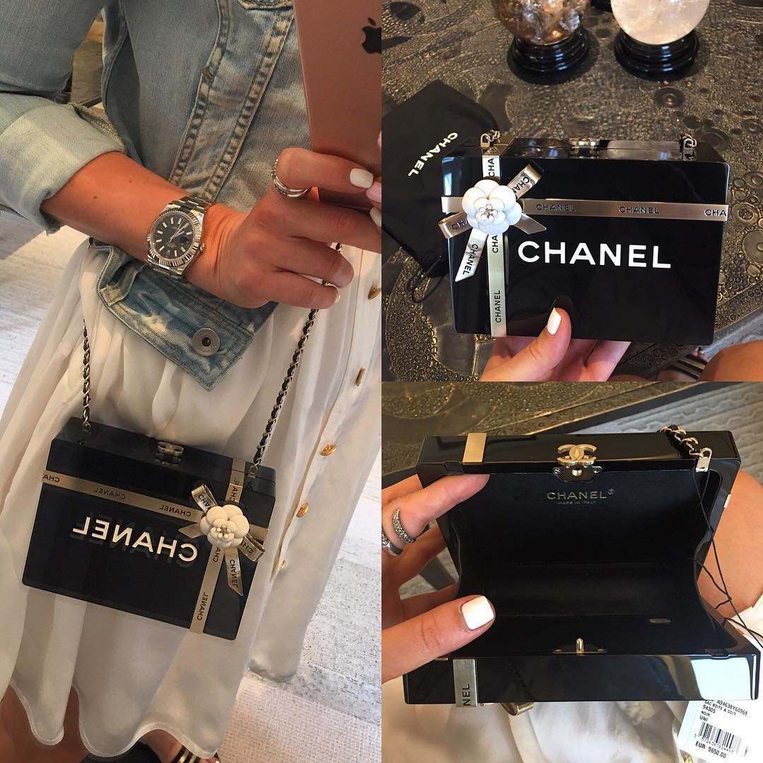 Chanel Gift Box With 4 Classic Bags IUCN Water