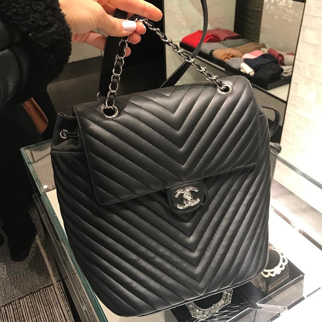 Chanel Calfskin Quilted Small Urban Spirit Backpack Black  STYLISHTOP