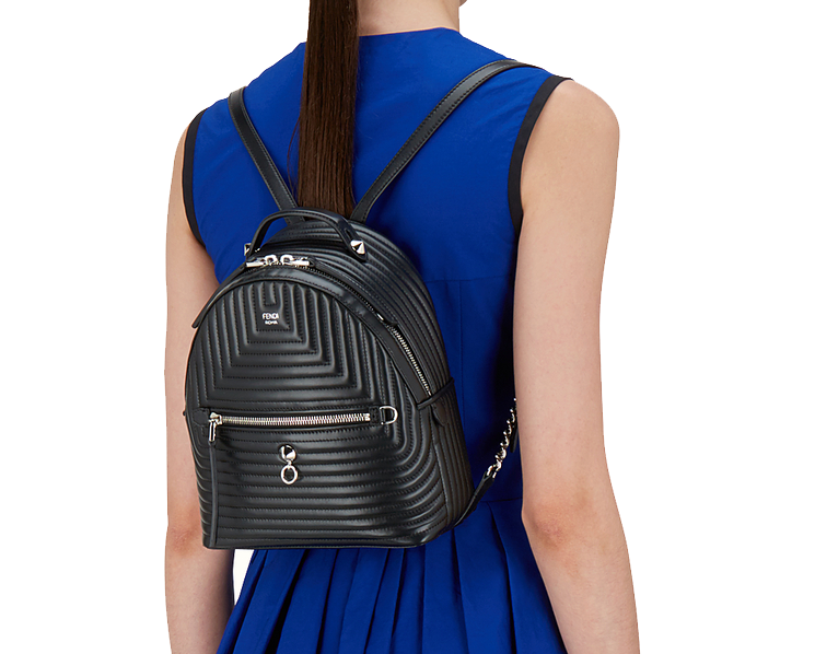 Fendi Black Mini Pyramid Studded Backpack – Votre Luxe
