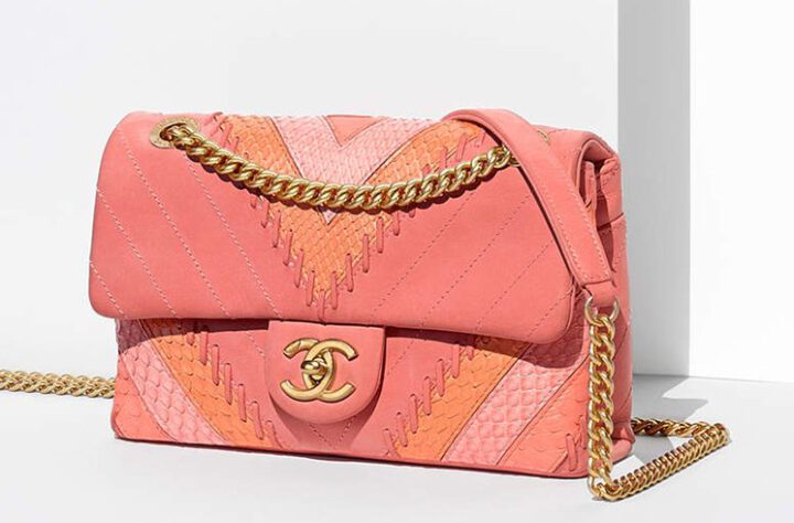 Chanel Multicolor Chevron with Stitching Flap Bag | Bragmybag