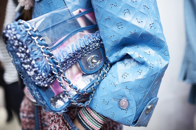 Chanel Transparent Tweed Flap Bag