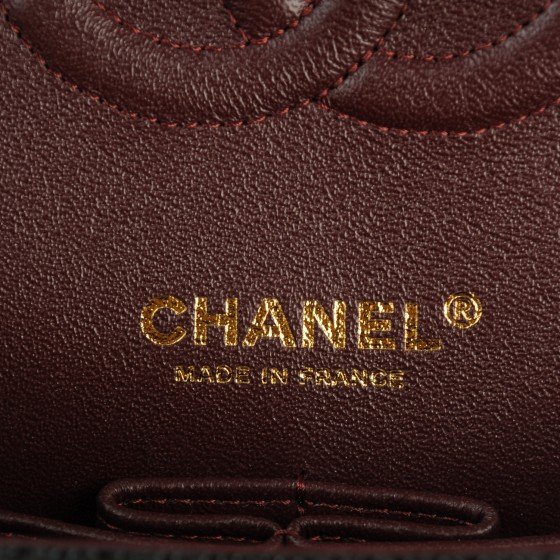 SOLD  FULL SET CHANEL Black Lambskin Leather CC 24K Gold Chain Medium  Double Flap Bag  My Dreamz Closet