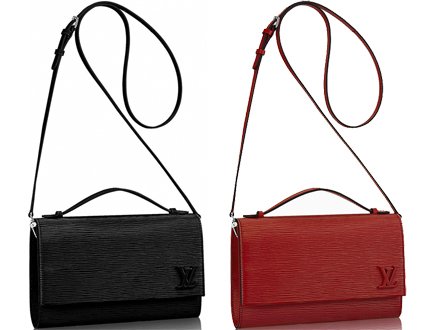 Louis Vuitton Clery Black Leather Handbag, Nwt