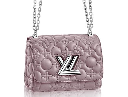 Louis Vuitton Black/White Malletage Epi Leather Twist PM Bag at 1stDibs