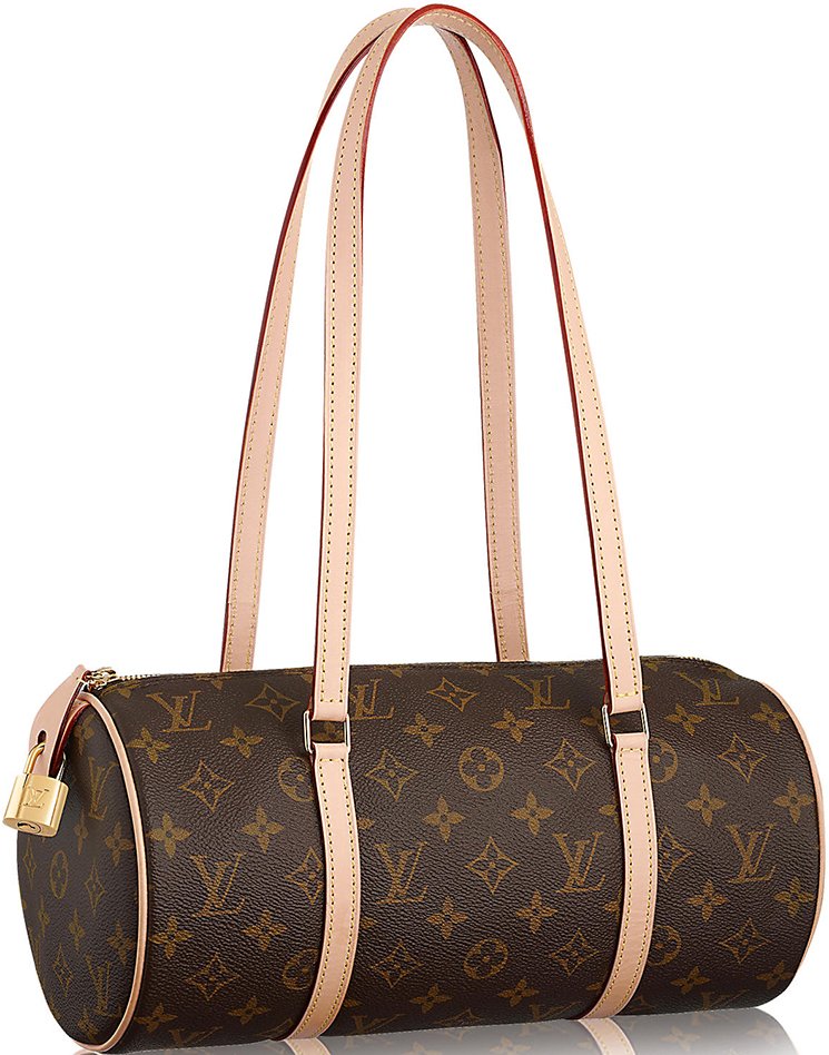 Papillon cloth handbag Louis Vuitton Brown in Cloth - 31727378