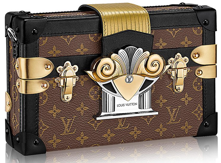 Louis Vuitton Petite Malle bag in 2023  Louis vuitton petite malle,  Metallic monogram, Louis vuitton