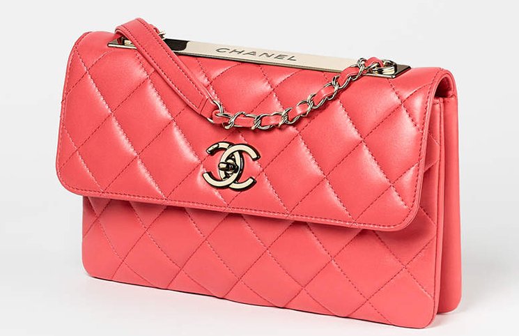 Chanel Small Pink Trendy CC Flap Bag  Rich Diamonds