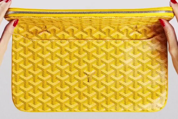 Goyard Goyardine Sainte Marie Clutch - Yellow Clutches, Handbags - GOY24264