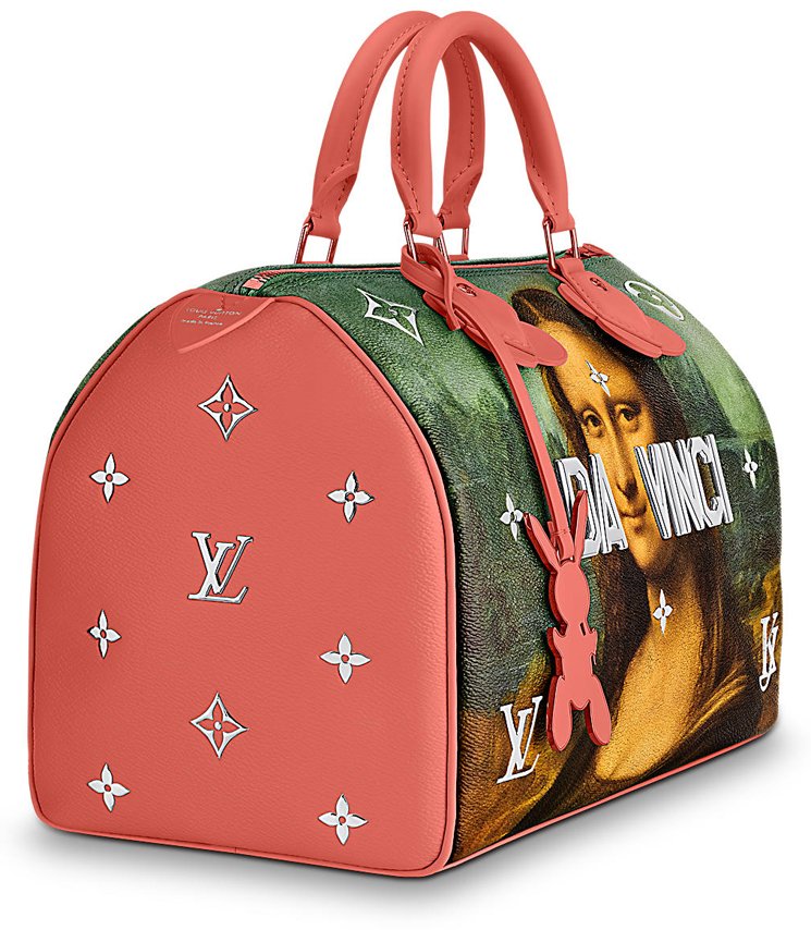 Jeff Koons - Mona Lisa Leonardo da Vinci Bag for Louis Vuitton (Hand  Signed) for Sale