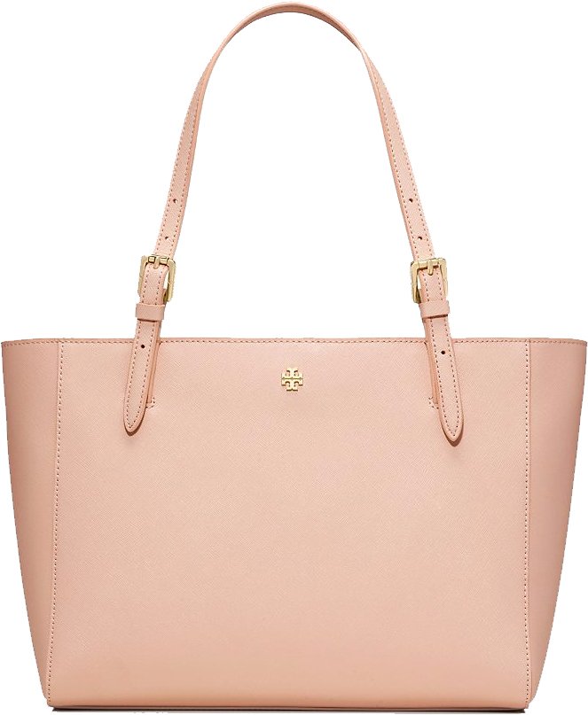 Tory Burch York Buckle Saffiano Leather Tote - Kir Royale