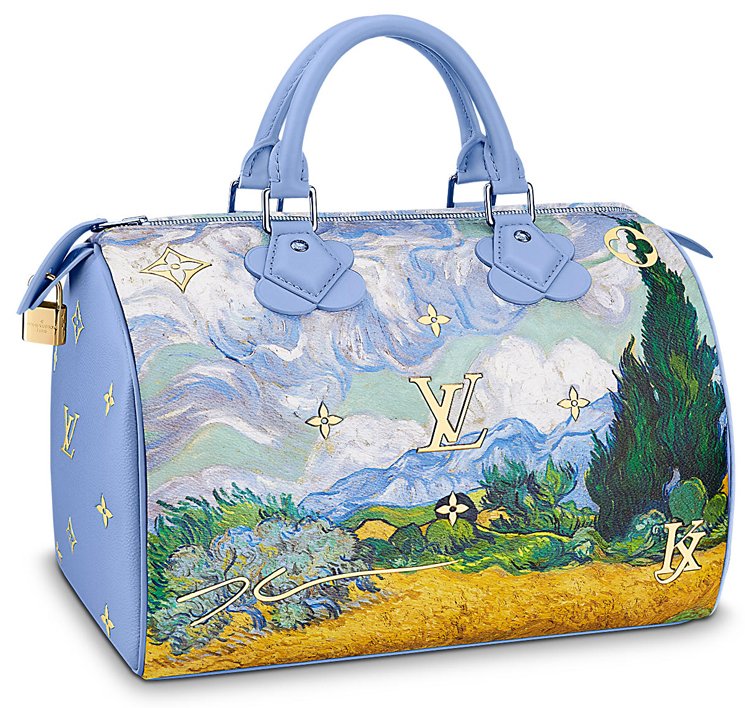Sold at Auction: Louis Vuitton - Speedy 30 Van Gogh. MASTERS LVxKOONS.  Bowlingbag aus Can