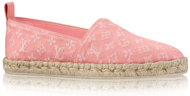 Leather espadrilles Louis Vuitton Pink size 36 EU in Leather - 27477928