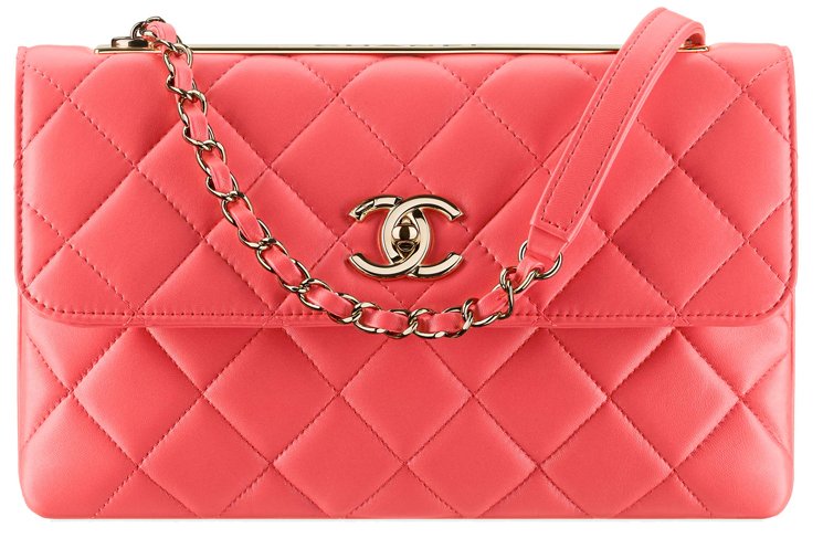 chanel trendy cc red