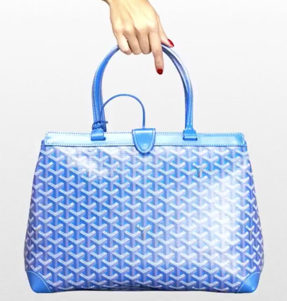 Goyard Bellechasse Biaude bag (sky blue), Luxury, Bags & Wallets
