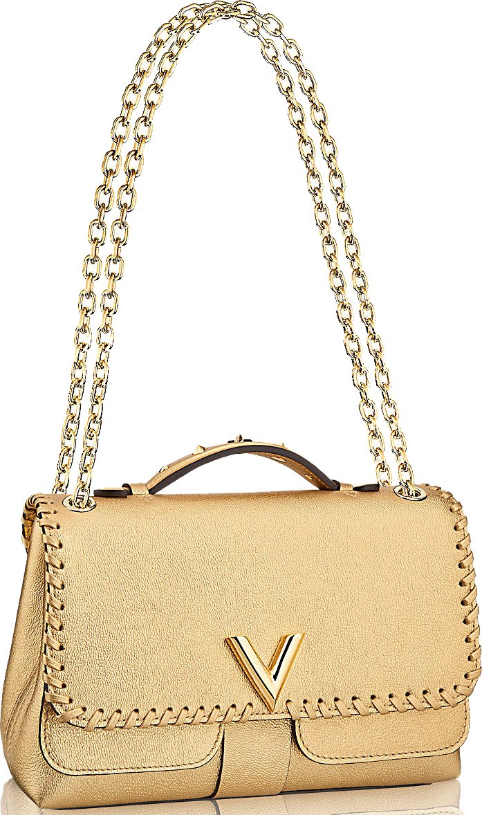 Louis Vuitton Silver Metallic Leather Braided Around Very Chain Bag -  Yoogi's Closet